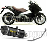 Complete Non-Catalytic Exhaust System With Sound Certification Race-Tech Black Aluminium Carbon - Arrow Special Parts Compatible With Honda Integra 700 (2012-2013)