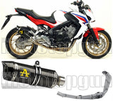 Complete Non-Catalytic Exhaust System With Sound Certification Thunder Carbon Carbon - Arrow Special Parts Compatible With Honda Cbr 650 F (2014-2018)