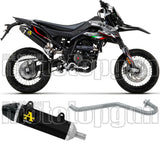 Complete Catalytic Exhaust System With Sound Certification Thunder Black Aluminium Carbon - Arrow Special Parts Compatible With Um Dsr Ex 125 (2018-2020)