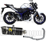 Complete Non-Catalytic Exhaust System With Sound Certification Thunder Black Aluminium Carbon - Arrow Special Parts Compatible With Yamaha Yzf-R3 (2021-2024)