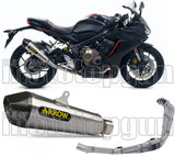 Complete Non-Catalytic Exhaust System With Sound Certification X-Kone Nichrom Carbon - Arrow Special Parts Compatible With Honda Cbr 650 R (2019-2023)