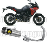 Complete Non-Catalytic Exhaust System With Sound Certification Works Titanium Carbon - Arrow Special Parts Compatible With Yamaha Mt-07 (2021-2024)