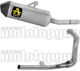 Complete Non-Catalytic Exhaust System With Sound Certification Explorer Titanium Carby End Cap - Arrow Special Parts Compatible With Yamaha Ténéré 700 (2025-2026)