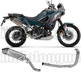 Complete Exhaust System Without Catalytic Converter And Without Sound Certification Indy-Race Evo Titanium Carby End Cap - Arrow Special Parts Compatible With Kawasaki Kle 500 (2026)
