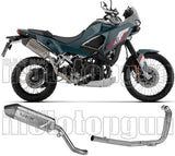 Complete Exhaust System Without Catalytic Converter And Without Sound Certification Indy-Race Evo Titanium Carby End Cap - Arrow Special Parts Compatible With Kawasaki Kle 500 (2026)