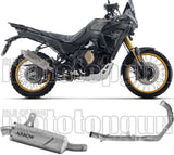 Complete Non-Catalytic Exhaust System With Sound Certification Indy-Race Evo Black Aluminium Carby End Cap - Arrow Special Parts Compatible With Voge Valico 800 Dsx Rally (2025-2026)
