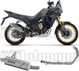 Complete Non-Catalytic Exhaust System With Sound Certification Indy-Race Evo Black Aluminium Carby End Cap - Arrow Special Parts Compatible With Voge Valico 800 Dsx Rally (2025-2026)