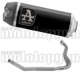 Complete Non-Catalytic Exhaust System With Sound Certification Indy-Race Black Aluminium Carbon - Arrow Special Parts Compatible With Kawasaki Z 400 (2023)