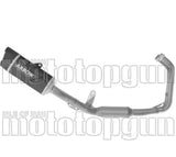 Complete Non-Catalytic Exhaust System With Sound Certification Indy-Race Evo Black Aluminium Carby End Cap - Arrow Special Parts Compatible With Yamaha Mt-07 (2025-2026)