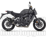Complete Non-Catalytic Exhaust System With Sound Certification Indy-Race Evo Black Aluminium Carby End Cap - Arrow Special Parts Compatible With Yamaha Mt-09 35Kw (2024-2026)