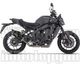 Complete Catalytic Exhaust System With Sound Certification Indy-Race Evo Black Aluminium Carby End Cap - Arrow Special Parts Compatible With Yamaha Mt-09 Sp 35Kw (2024-2026)
