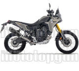 Complete Non-Catalytic Exhaust System With Sound Certification Indy-Race Evo Black Aluminium Carby End Cap - Arrow Special Parts Compatible With Yamaha Ténéré 700 (2025-2026)
