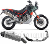 Complete Non-Catalytic Exhaust System With Sound Certification Indy-Race Evo Titanium - Arrow Special Parts Compatible With Aprilia Tuareg 660 (2025-2026)