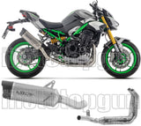 Complete Non-Catalytic Exhaust System With Sound Certification Indy-Race Evo Titanium Carby End Cap - Arrow Special Parts Compatible With Kawasaki Z 900 (2025-2026)