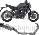 Complete Non-Catalytic Exhaust System With Sound Certification Indy-Race Evo Titanium Carby End Cap - Arrow Special Parts Compatible With Yamaha Mt-09 Sp 35Kw (2024-2026)