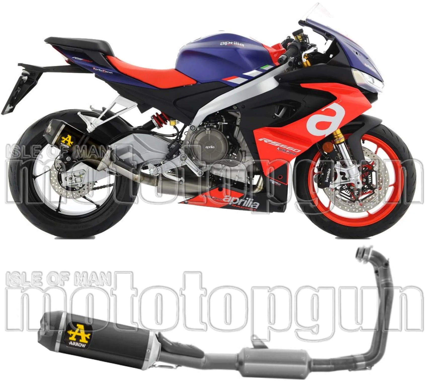 Complete Catalytic Exhaust System With Sound Certification Indy-Race Black Aluminium Carbon - Arrow Special Parts Compatible With Aprilia Tuono 660 (2021-2024)