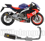 Complete Catalytic Exhaust System With Sound Certification Indy-Race Carbon Carbon - Arrow Special Parts Compatible With Aprilia Tuono 660 (2021-2024)
