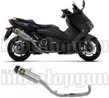 Complete Catalytic Exhaust System With Sound Certification Indy-Race Titanium Carbon - Arrow Special Parts Compatible With Yamaha Xp 530 T-Max (2017-2019)