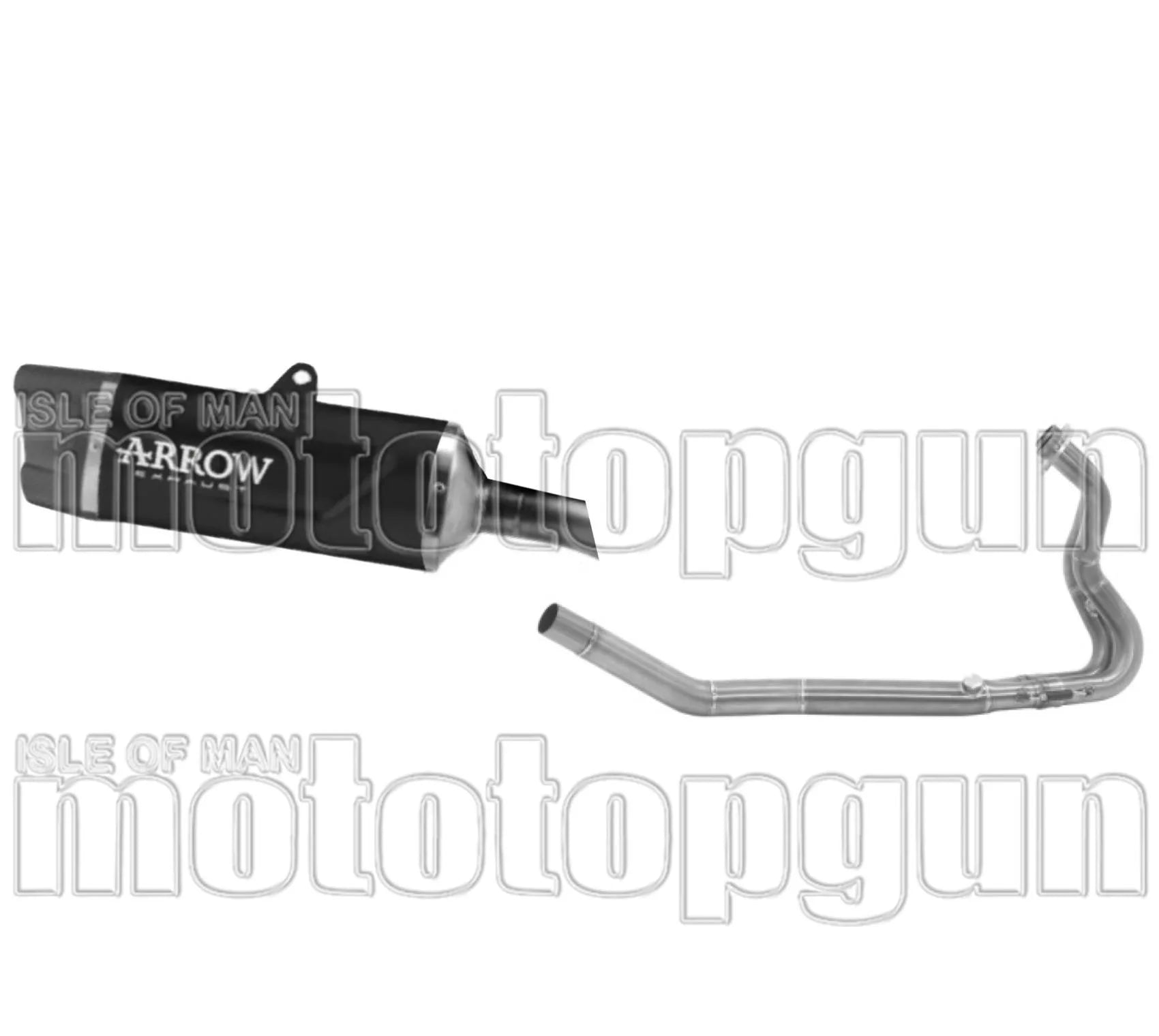 Complete Non-Catalytic Exhaust System With Sound Certification Indy-Race Evo Black Aluminium Carbon - Arrow Special Parts Compatible With Kawasaki Z 500 (2024-2026)