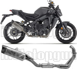 Complete Non-Catalytic Exhaust System With Sound Certification Indy-Race Evo Titanium Carby End Cap - Arrow Special Parts Compatible With Yamaha Mt-09 Sp (2024-2026)