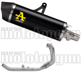 Complete Non-Catalytic Exhaust System With Sound Certification Maxi Race-Tech Black Aluminium Carbon - Arrow Special Parts Compatible With Honda Crf 1100 L Africa Twin (2024-2026)