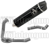 Complete Non-Catalytic Exhaust System With Sound Certification Maxi Race-Tech Black Aluminium Carbon - Arrow Special Parts Compatible With Bmw F 850 Gs (2021-2024)