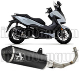 Complete Catalytic Exhaust System With Sound Certification Urban Black Aluminium Black Aluminium - Arrow Special Parts Compatible With Honda Forza 125 (2021-2024)