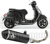 Complete Non-Catalytic Exhaust System With Sound Certification Urban Black Aluminium Black Aluminium - Arrow Special Parts Compatible With Piaggio Vespa Gtv 300 (2023-2024)