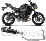 Complete Non-Catalytic Exhaust System With Sound Certification Pro-Race Black Nichrom - Arrow Special Parts Compatible With Kawasaki Z 500 (2024-2026)