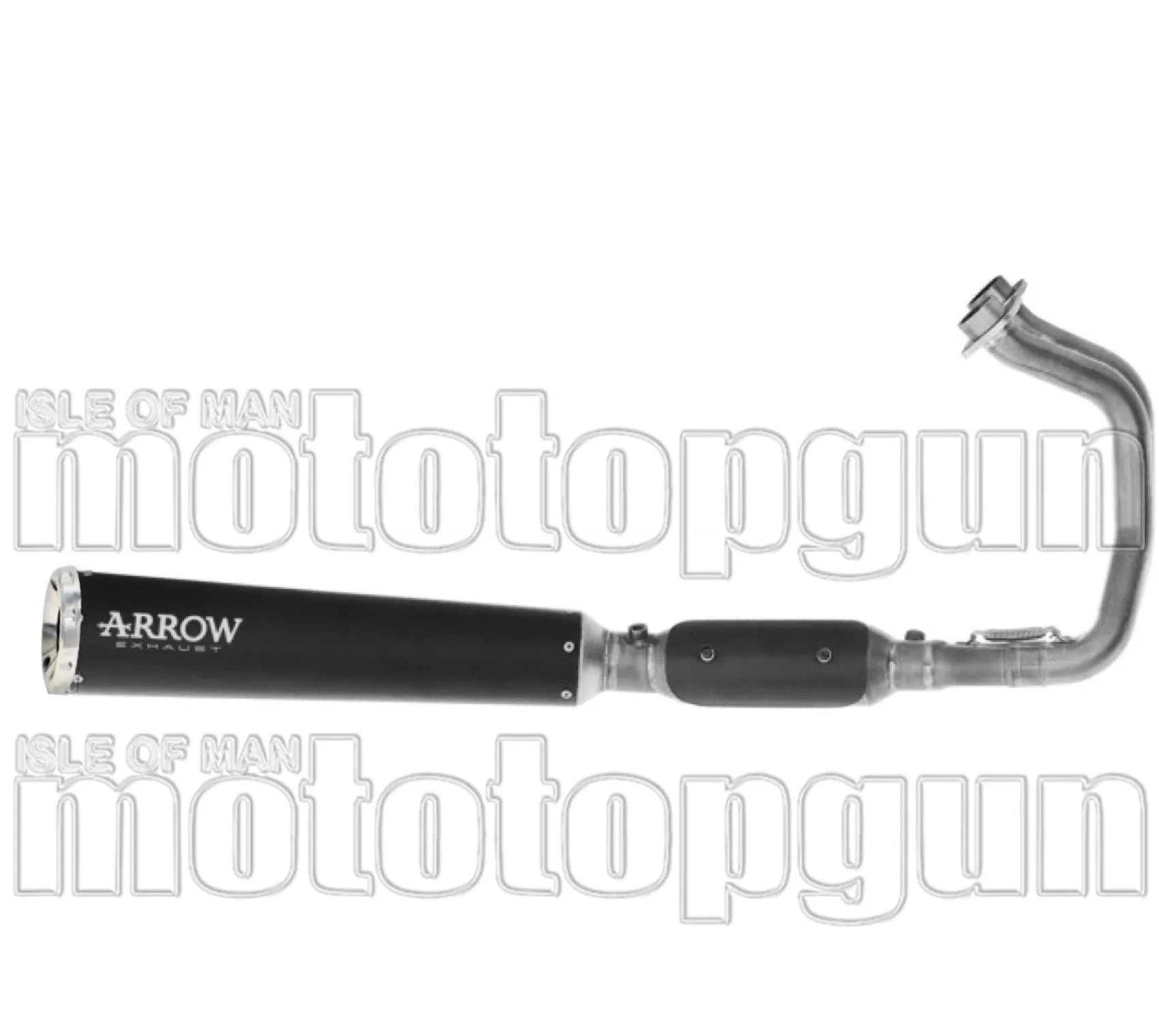 Complete Non-Catalytic Exhaust System With Sound Certification Rebel Black Stainless Steel Steel End Cap - Arrow Special Parts Compatible With Kawasaki Vulcan 650 S (2025-2026)