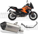Complete Non-Catalytic Exhaust System With Sound Certification Sonora Titanium Carbon - Arrow Special Parts Compatible With Ktm 1290 Superadventure S (2021-2024)