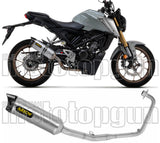Complete Catalytic Exhaust System With Sound Certification Thunder Aluminium Carbon - Arrow Special Parts Compatible With Honda Cb 125 R (2021-2024)
