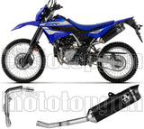 Complete Non-Catalytic Exhaust System With Sound Certification Thunder Black Aluminium Carby End Cap - Arrow Special Parts Compatible With Yamaha Wr 125 R (2026)