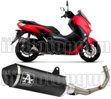 Complete Non-Catalytic Exhaust System With Sound Certification Urban Black Aluminium Stainless Steel Black - Arrow Special Parts Compatible With Yamaha N-Max 125 (2021-2024)