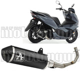 Complete Non-Catalytic Exhaust System With Sound Certification Urban Black Aluminium Stainless Steel Black - Arrow Special Parts Compatible With Honda Pcx 125 (2021-2024)