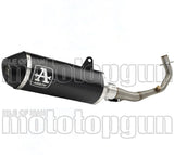 Complete Non-Catalytic Exhaust System With Sound Certification Urban Black Aluminium Stainless Steel Black - Arrow Special Parts Compatible With Piaggio Vespa Sprint 125 3V (2021-2023)