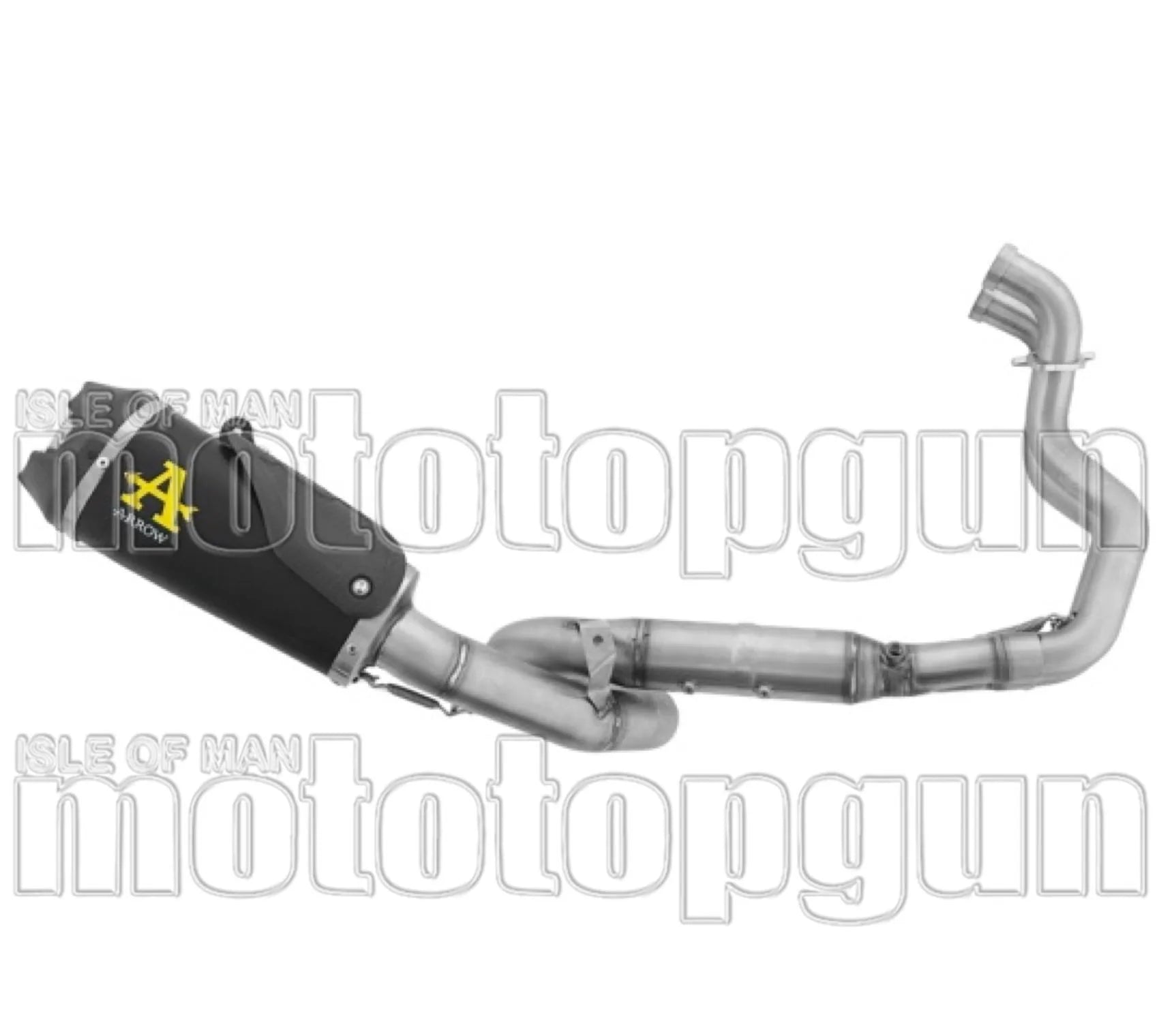 Complete Catalytic Exhaust System With Sound Certification Works Black Nichrom Carby End Cap - Arrow Special Parts Compatible With Suzuki Gsx 8T (2025-2026)