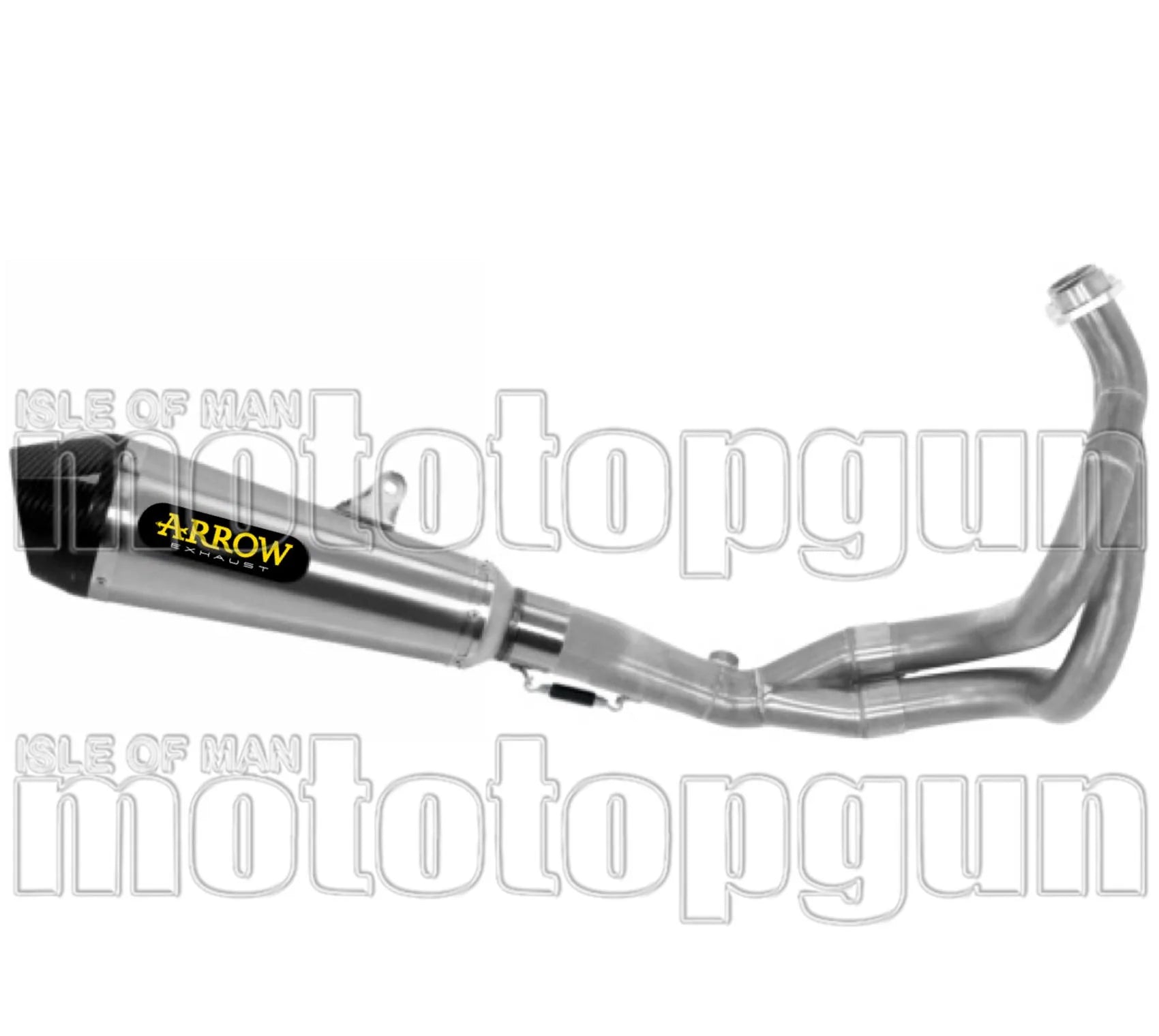 Complete Non-Catalytic Exhaust System With Sound Certification X-Kone Nichrom Carbon - Arrow Special Parts Compatible With Kawasaki Z 650 (2021-2023)