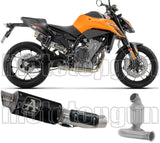 Exhaust Tip Without Sound Certification Gp2 Gp-2 Black Nichrom - Arrow Special Parts Compatible With Ktm 790 Duke (2025-2026)