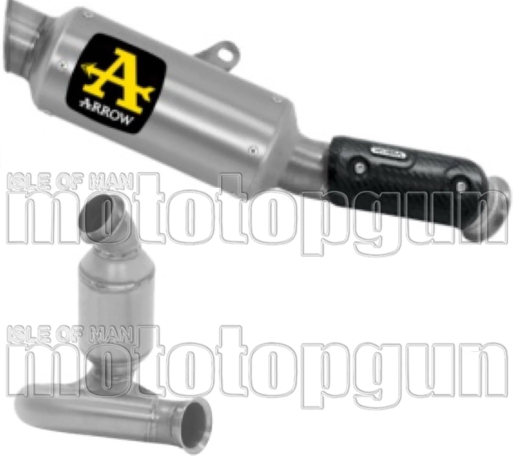 Exhaust Tip Without Sound Certification Gp2 Gp-2 Titanium - Arrow Special Parts Compatible With Ktm 790 Duke (2025-2026)