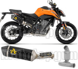 Exhaust Tip Without Sound Certification Race-Tech Black Aluminium Carby End Cap - Arrow Special Parts Compatible With Ktm 790 Duke (2025-2026)