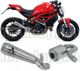 Catalytic Exhaust Tip With Sound Certification Pro-Race Nichrom Stainless Steel - Arrow Special Parts Compatible With Ducati Scrambler 800 (2017-2020)
