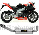 Catalytic Exhaust Tip With Sound Certification Thunder Aluminium Stainless Steel - Arrow Special Parts Compatible With Aprilia Rs4 125 (2011-2016)