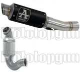 Non-Catalytic Exhaust Tip With Sound Certification Gp2 Gp-2 Black Nichrom Stainless Steel - Arrow Special Parts Compatible With Ktm 790 Duke (2023)
