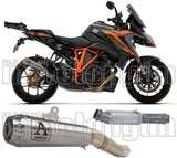 Non-Catalytic Exhaust Tip With Sound Certification Pro-Race Titanium Titanium - Arrow Special Parts Compatible With Ktm 1290 Superduke Gt (2017-2024)