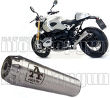 Exhaust Tip With Noise Certification Pro-Race Nichrom Stainless Steel - Arrow Special Parts Compatible With Bmw R Nine T 1200 (2017-2019)