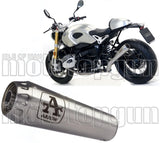 Exhaust Tip With Noise Certification Pro-Race Nichrom Stainless Steel - Arrow Special Parts Compatible With Bmw R Nine T 1200 (2014-2019)
