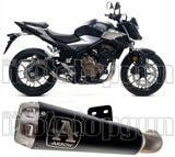 Exhaust Tip With Noise Certification Pro-Race Black Nichrom Stainless Steel - Arrow Special Parts Compatible With Honda Cb 500 F (2019-2020)