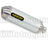 Non-Catalytic Exhaust Tip With Sound Certification Race-Tech Aluminium Stainless Steel - Arrow Special Parts Compatible With Husqvarna 701 Supermoto (2021-2024)