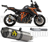 Non-Catalytic Exhaust Tip With Sound Certification Race-Tech Titanium Carbon - Arrow Special Parts Compatible With Ktm 1290 Superduke Gt (2017-2024)